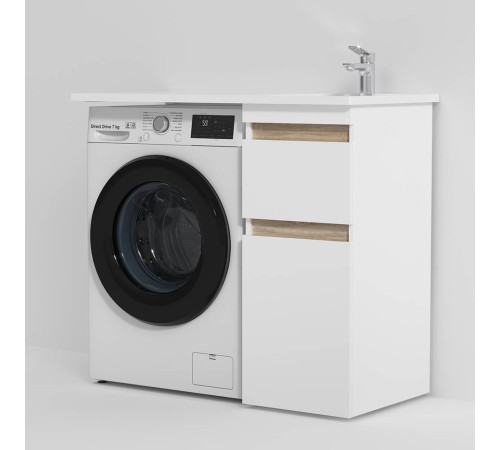 Раковина над стиральной машиной AM.PM X-Joy 100 см правая M85AWPR1001WG