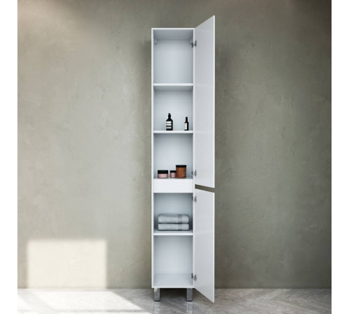 Шкаф-пенал напольный AM.PM Gem 30 см правый белый глянец M91CSR0306WG