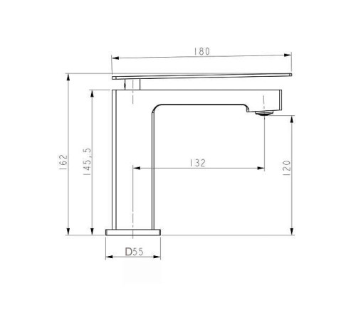 Смеситель для раковины Boheme Q черный 141-BB.2