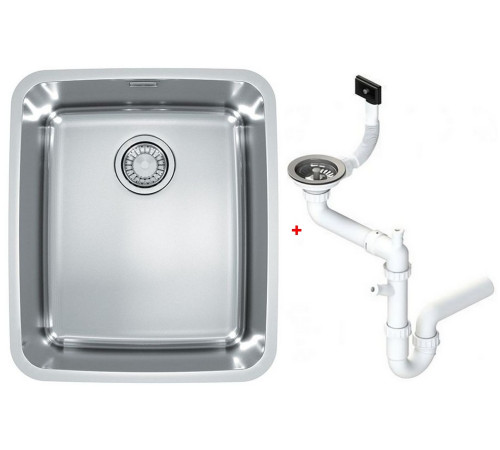 Мойка кухонная Alveus Luno 40 480х400х180 мм с сифоном 1129252