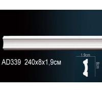Молдинг Perfect AD339 полиуретановый 2000х65х20 мм AD339