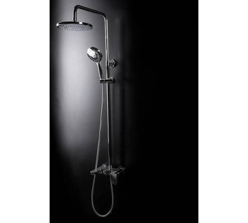 Душевая стойка с верхним душем Boheme Spectre никель браш 458-NB