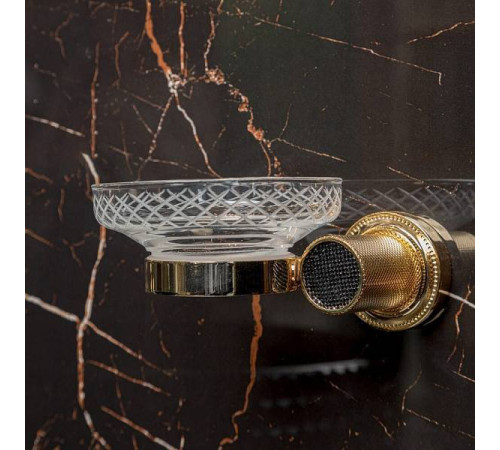 Мыльница подвесная Boheme Royal Cristal золото 10923-G-B