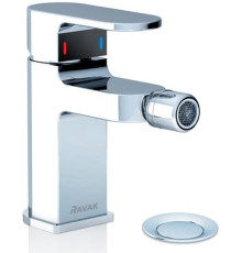 Смеситель для биде RAVAK Chrome CR 055.00 с донным клапаном X070055