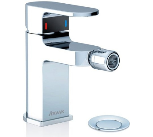 Смеситель для биде RAVAK Chrome CR 055.00 с донным клапаном X070055