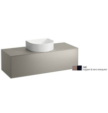 Тумба под раковину Laufen Sonar 117.5 х 45.5 х 34 см подвесная 1 ящик медь/черный мрамор 4.0542.1.034.141.1
