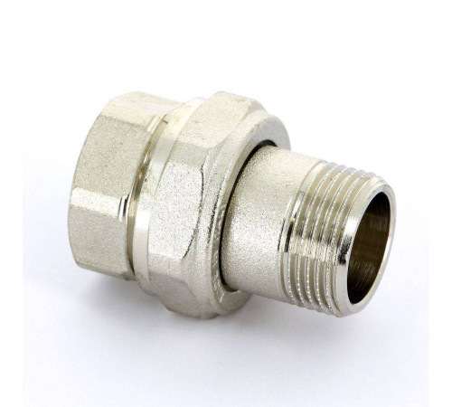 Разъемное соединение НВ Uni-Fitt прямое никелированное с плоской прокладкой 3/4 656N3000