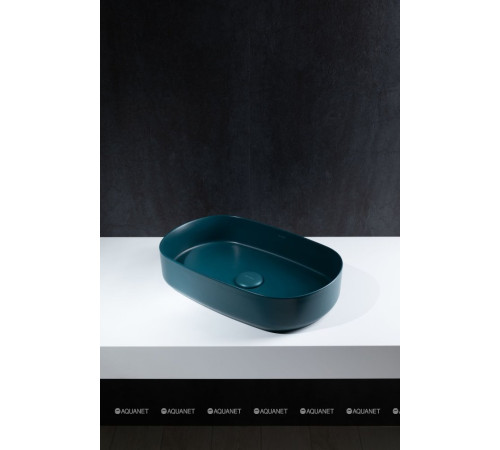 Раковина накладная Allen Brau Fantasy Oval 550х360 мм петроль 4.11022.PT