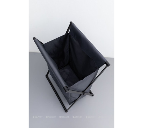 Корзина для белья с мешком Allen Brau Priority черный матовый/серый 00312049