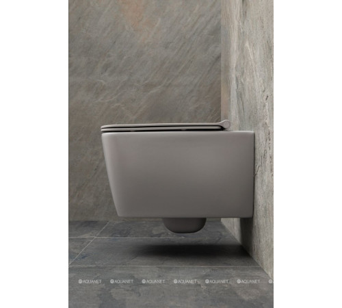 Унитаз подвесной Allen Brau LIBERTY 2 Rimless без сиденья 518х370 мм антрацит 4.33007.AN