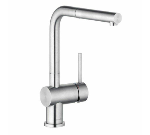 Смеситель для кухни Kludi L STEEL с выдвижным изливом нержавеющая сталь 45851F877