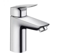 Смеситель для раковины hansgrohe Logis 100 однорычажный с клапаном Push-Open хром 71107000