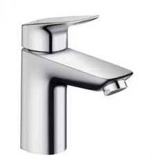 Смеситель для раковины hansgrohe Logis 100 однорычажный с клапаном Push-Open хром 71107000