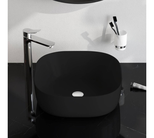 Раковина накладная AM.PM Func 43 см квадратная M8FWCC30430BM