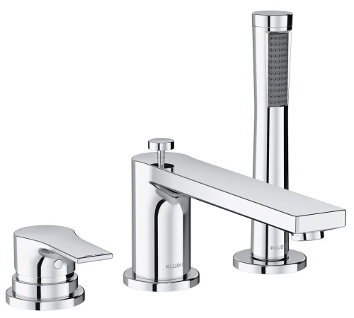 Смеситель на борт ванны Kludi Zenta SL на 3 отверстия 484480565