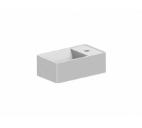 Раковина Scarabeo Teorema 410x230x140 мм 1 отверстие цвет белый 8031R41x23