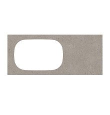 Столешница Kerama Marazzi Magica Риккарди 120 см для встраиваемых раковин без отверстия серый матовый MA.2.0.SG519920R\120