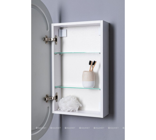 Зеркальный шкаф Aquanet Монте овал 40х90 LED 00344786