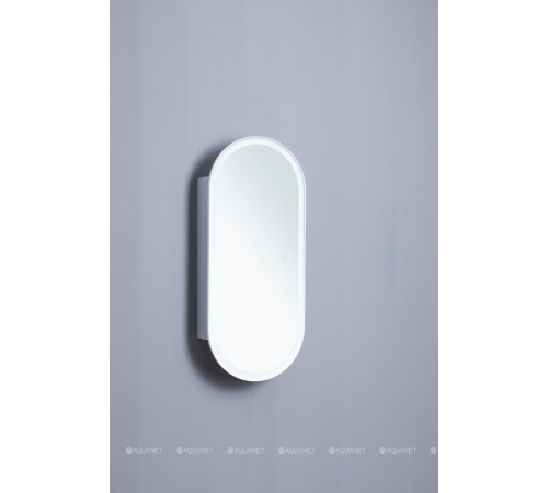 Зеркальный шкаф Aquanet Монте овал 40х90 LED 00344786
