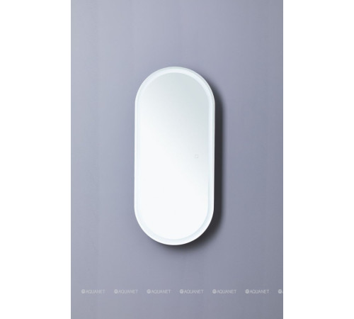 Зеркальный шкаф Aquanet Монте овал 40х90 LED 00344786