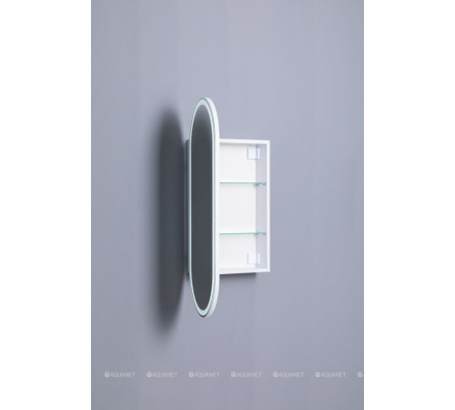 Зеркальный шкаф Aquanet Монте овал 40х90 LED 00344786