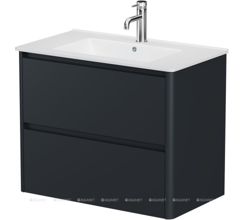 Тумба под раковину Allen Brau Gravity 80 2 ящика антрацит матовый 1.370009.AM