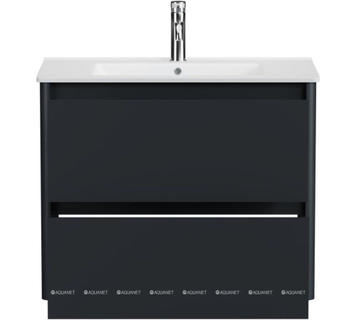 Тумба под раковину Allen Brau Gravity 80 2 ящика антрацит матовый 1.370009.AM