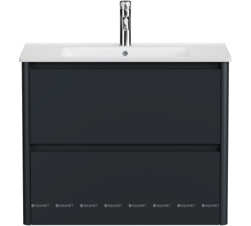 Тумба под раковину Allen Brau Gravity 80 2 ящика антрацит матовый 1.370009.AM