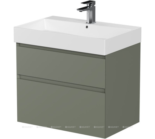 Тумба под раковину Allen Brau INFINITY 70 см 2 ящика олива матовый 1.210025.CGM