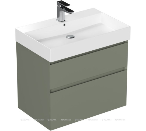 Тумба под раковину Allen Brau INFINITY 70 см 2 ящика олива матовый 1.210025.CGM