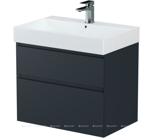 Тумба под раковину Allen Brau INFINITY 70 см 2 ящика антрацит матовый 1.210025.AM