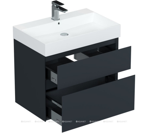 Тумба под раковину Allen Brau INFINITY 70 см 2 ящика антрацит матовый 1.210025.AM
