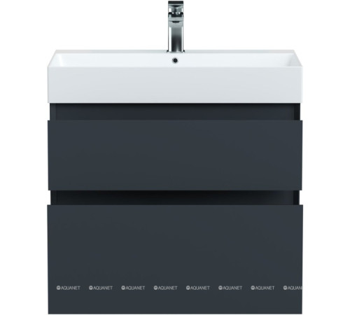 Тумба под раковину Allen Brau INFINITY 70 см 2 ящика антрацит матовый 1.210025.AM