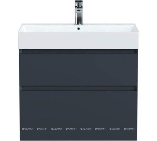 Тумба под раковину Allen Brau INFINITY 70 см 2 ящика антрацит матовый 1.210025.AM