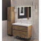 Тумба с раковиной Aquanet Nova Lite 2.0 90 L 2 ящика дуб рустикальный 00365923