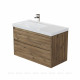 Тумба с раковиной Aquanet Nova Lite 2.0 90 L 2 ящика дуб рустикальный 00365923