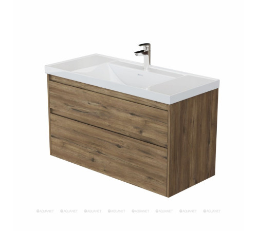 Тумба под раковину Aquanet Nova Lite 2.0 110 2 ящика дуб рустикальный 00346321