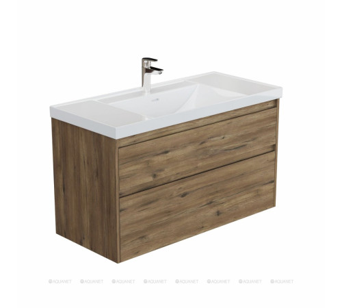 Тумба под раковину Aquanet Nova Lite 2.0 110 2 ящика дуб рустикальный 00346321