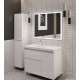 Тумба с раковиной Aquanet Nova Lite 2.0 90 L напольная белый глянец 00365924