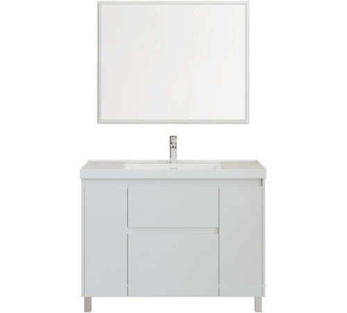 Тумба под раковину Aquanet Nova Lite 2.0 110 напольная белый глянец 00346342