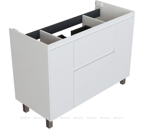 Тумба под раковину Aquanet Nova Lite 2.0 110 напольная белый глянец 00346342