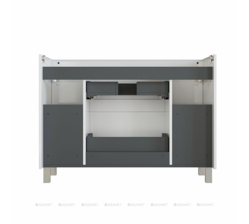 Тумба под раковину Aquanet Nova Lite 2.0 110 напольная белый глянец 00346342