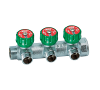 Коллектор регулирующий FAR 1х3/4 на 3 отвода FK 3822 134TP