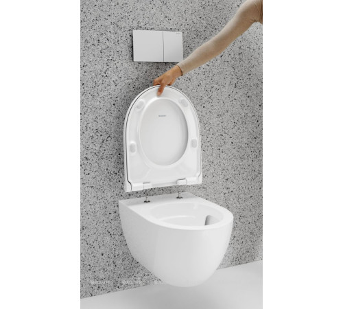 Унитаз подвесной Geberit Acanto TurboFlush 350x530 мм с сиденьем 502.718.00.1
