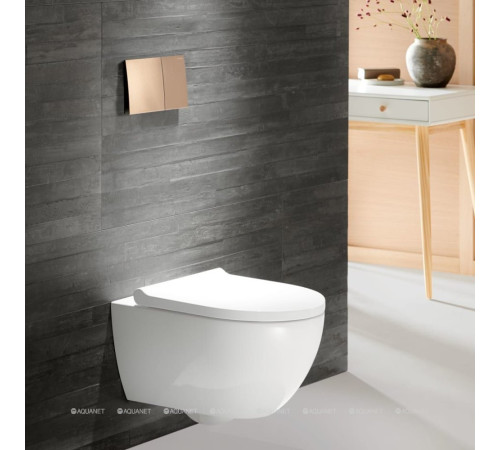Унитаз подвесной Geberit Acanto TurboFlush 350x530 мм с сиденьем 502.718.00.1