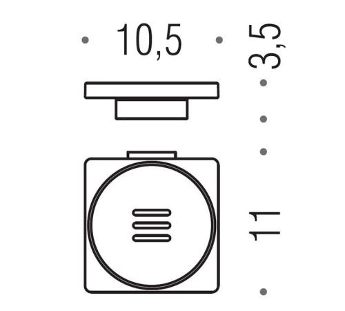 Мыльница подвесная Colombo Design MiniQ хром B5001.CR-RNE