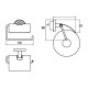 Держатель туалетной бумаги с крышкой подвесной emco Polo хром 0700 001 00