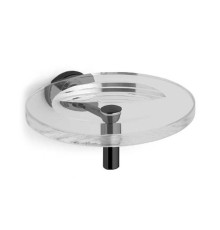 Мыльница подвесная Bertocci Cinquecento прозрачное стекло/черный матовый 110 0501 0800