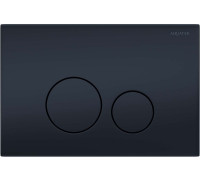 Панель смыва KDI 023D нержавеющая сталь черный матовый круглые клавиши KDI-0000037