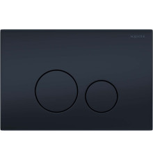 Панель смыва KDI 023D нержавеющая сталь черный матовый круглые клавиши KDI-0000037